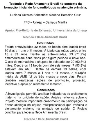tecendo a rede amamenta brasil