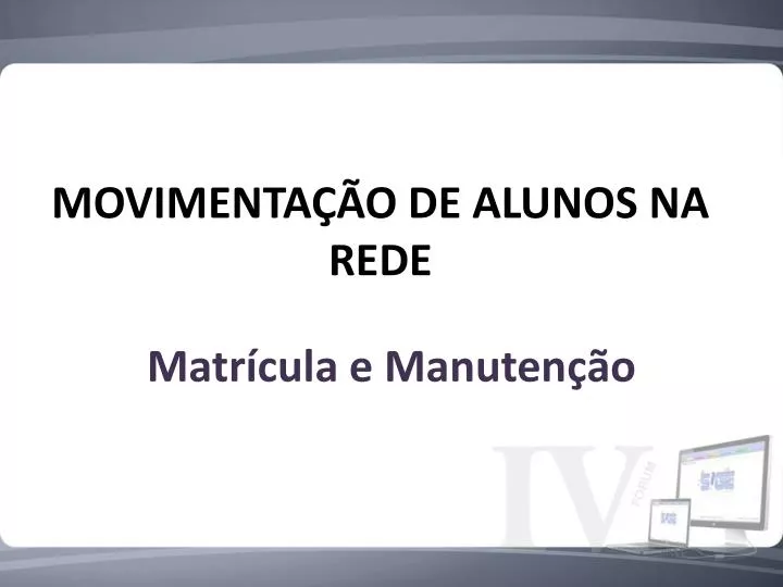 movimenta o de alunos na rede