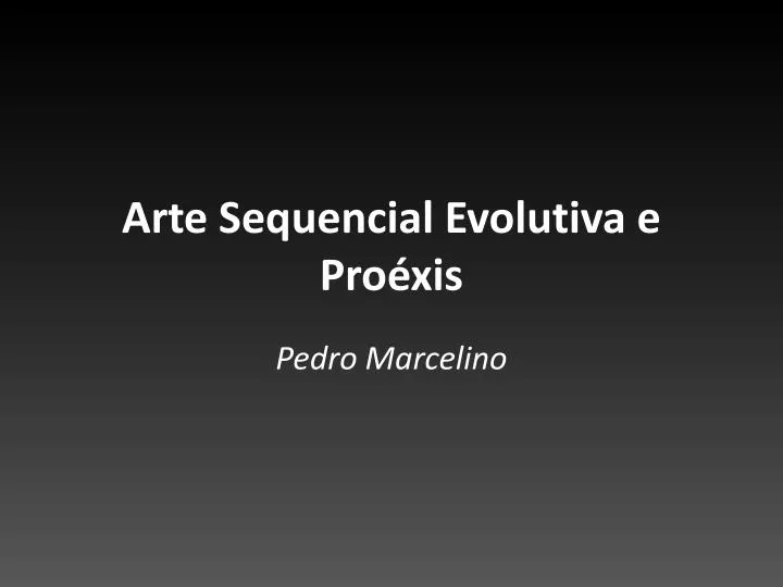 arte sequencial evolutiva e pro xis