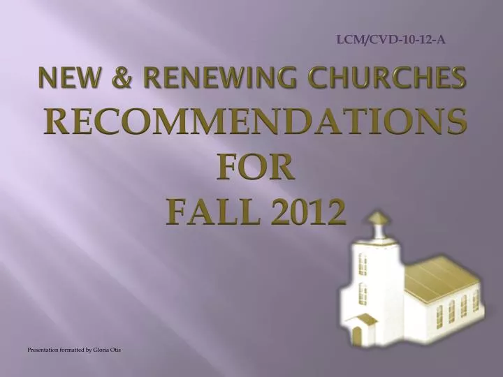 new renewing churches