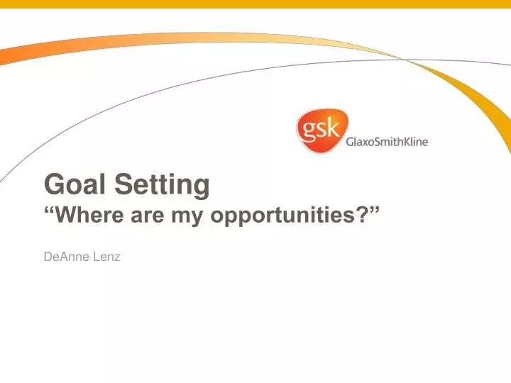 goal setting where are my opportunities