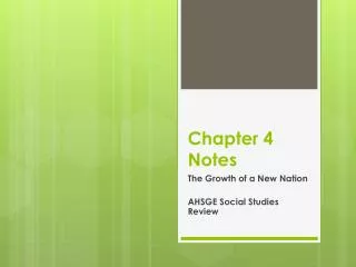 chapter 4 notes