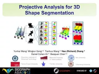 Projective Analysis for 3D Shape Segmentation
