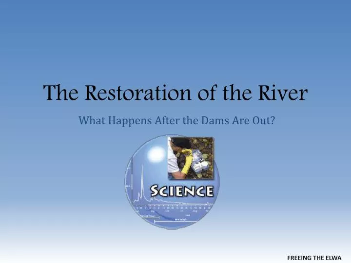 the restoration of the river