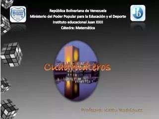 República Bolivariana de Venezuela Ministerio del Poder Popular para la Educación y el Deporte