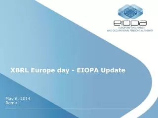 XBRL Europe day - EIOPA Update