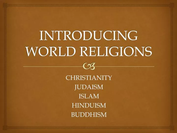 introducing world religions