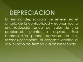 DEPRECIACION