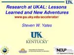 Steven W. Yates - slide 1