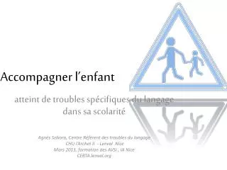 accompagner l enfant