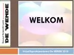 WELKOM - slide 1