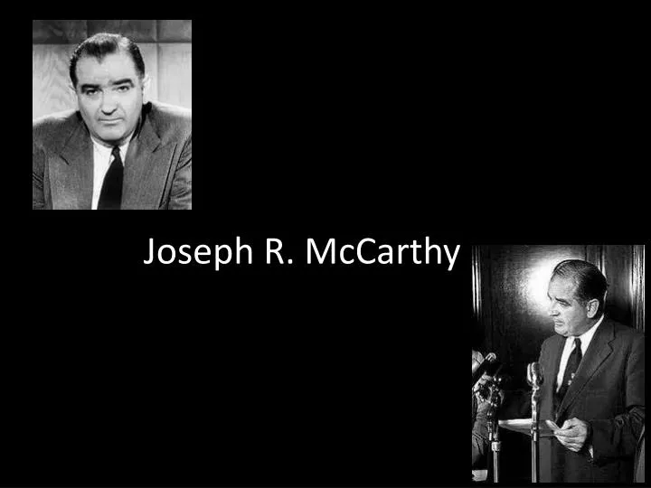 joseph r mccarthy