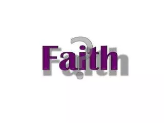 Foundations of faith