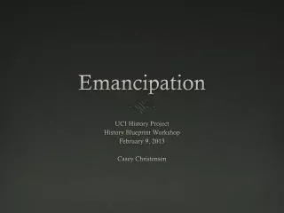 Emancipation
