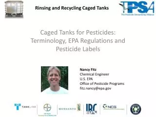 Caged Tanks for Pesticides: Terminology, EPA Regulations and Pesticide Labels