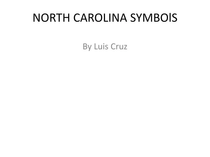 north carolina symbols
