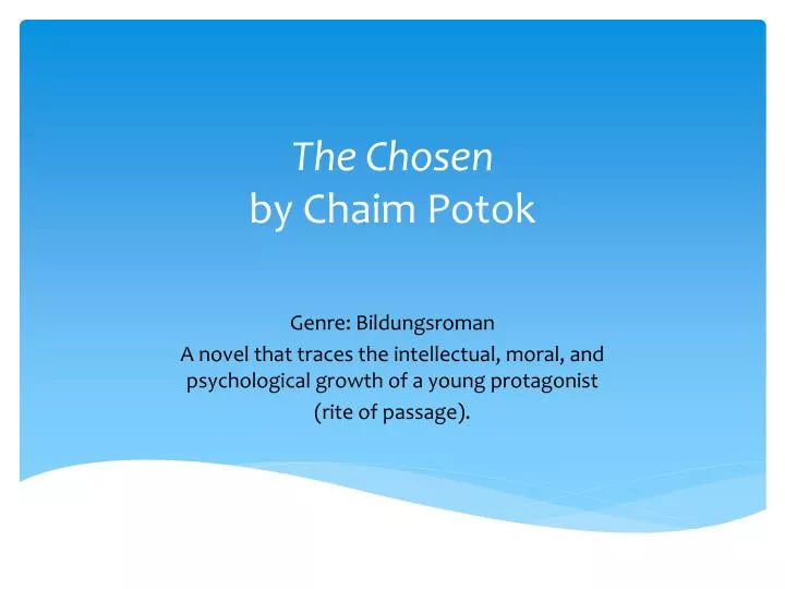 the chosen by chaim potok