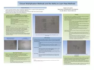 Chosen Multiplication Methods and the Ability to Learn New Methods