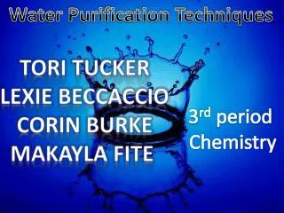 Water Purification Techniques
