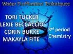 Water Purification Techniques - slide 1