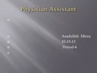 physician assistant