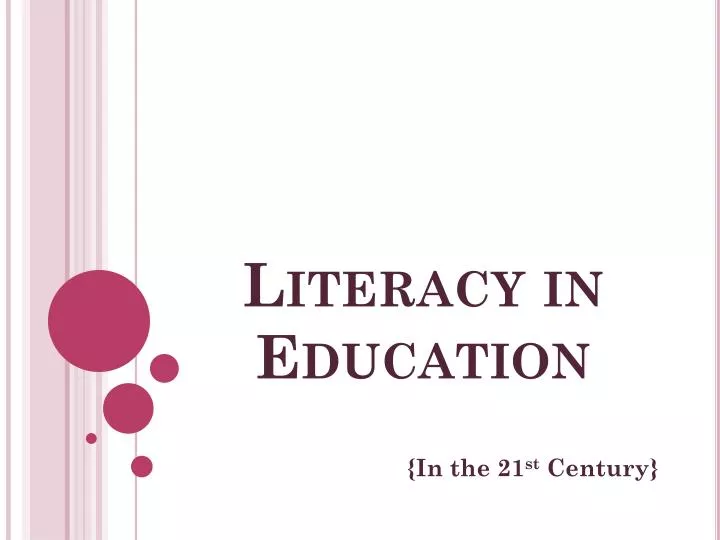 literacy in education