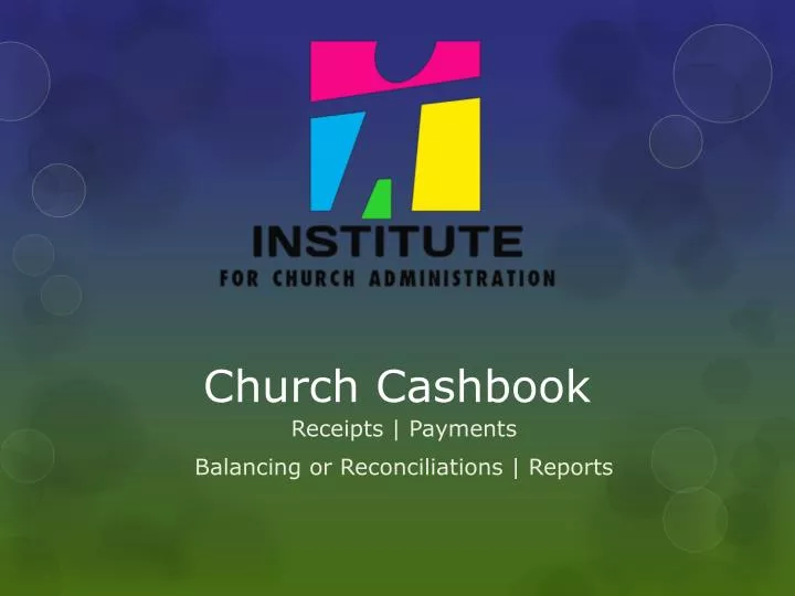 church cashbook