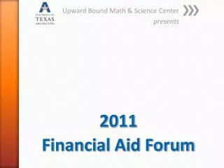 2011 Financial Aid Forum