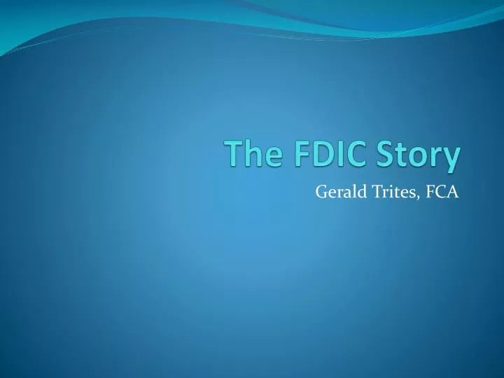 the fdic story