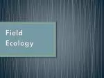 Field Ecology - slide 1