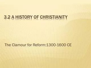 3.2 A History of Christianity