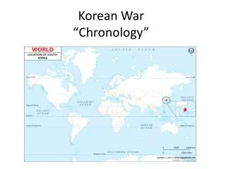 Korean War “Chronology”