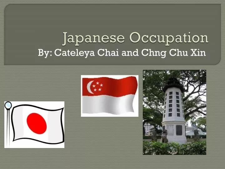 japanese occupation