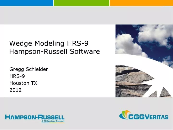 wedge modeling hrs 9 hampson russell software