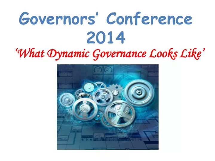 what dynamic governance looks like
