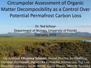 Vulnerability of Permafrost Carbon