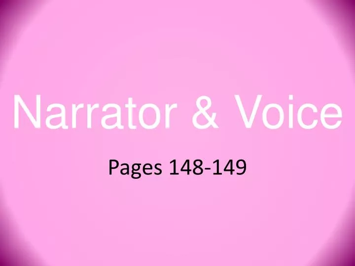 narrator voice