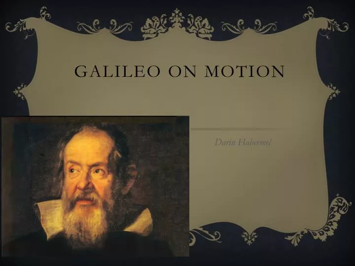 galileo on motion