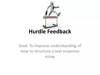 Hurdle Feedback