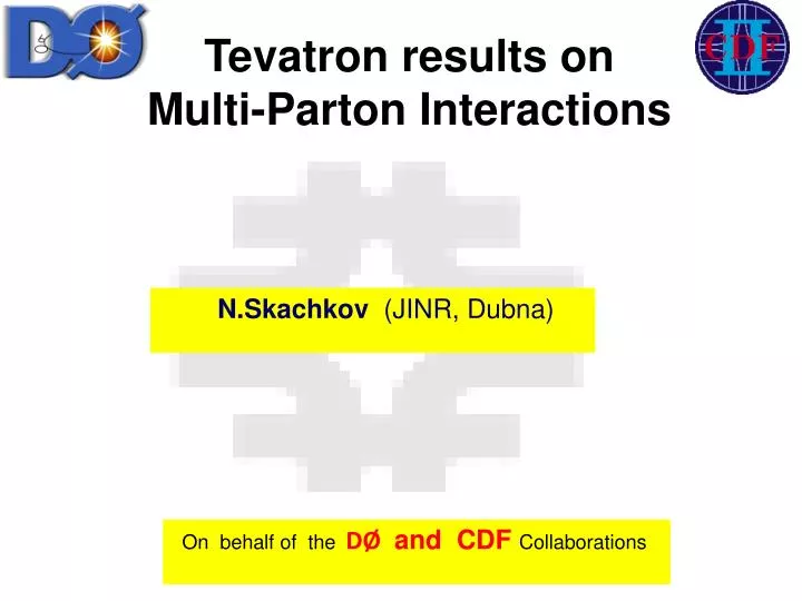tevatron results on multi parton interactions