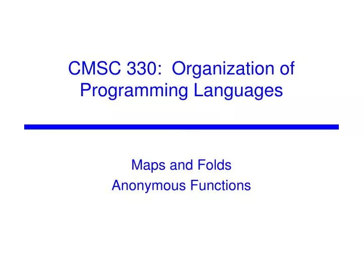 maps and folds anonymous functions