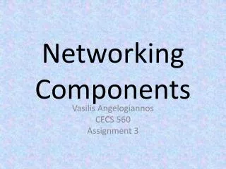 networking components