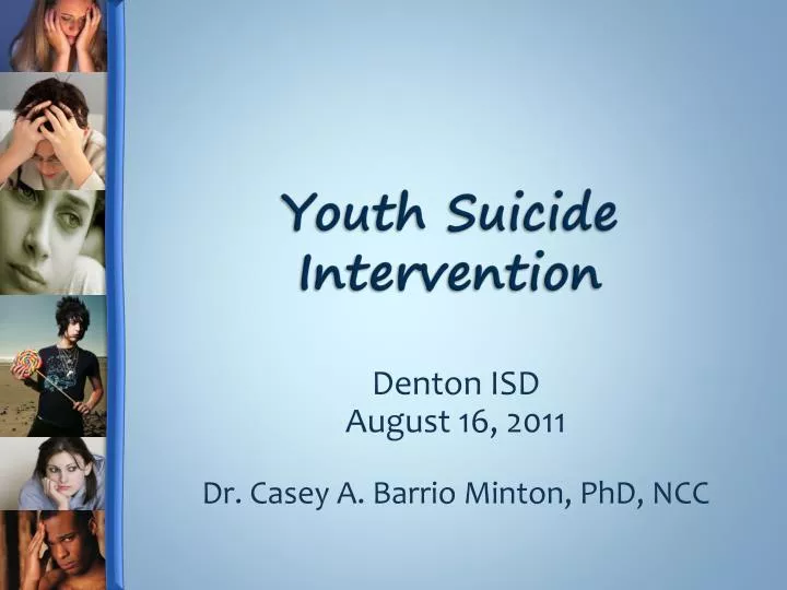 youth suicide intervention