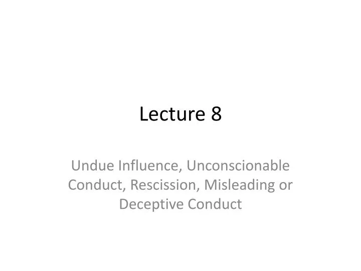 lecture 8