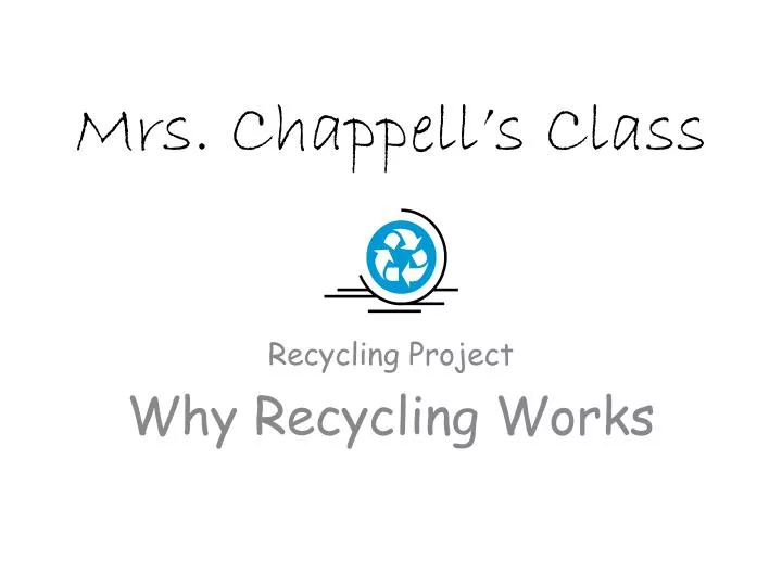 mrs chappell s class