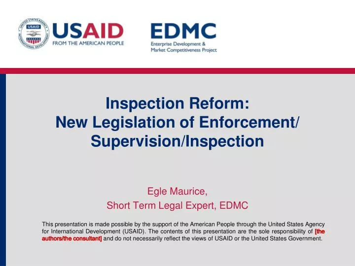 inspection reform new legislation of enforcement supervision inspection