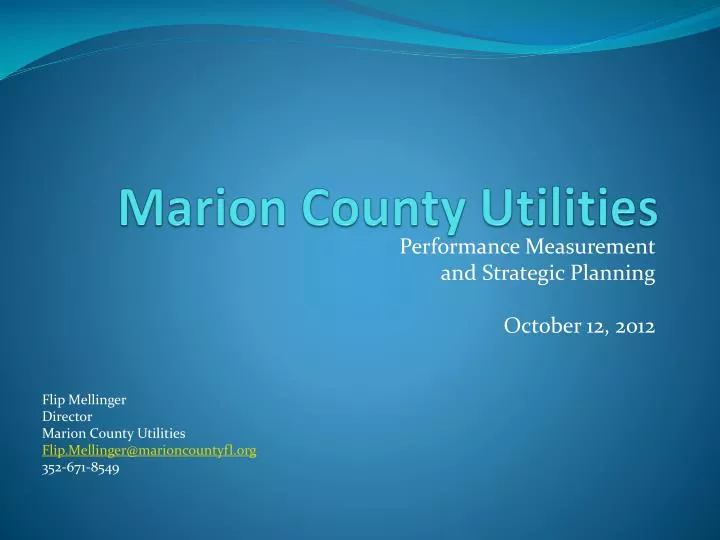 marion county utilities