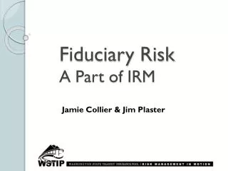 Fiduciary Risk A Part of IRM