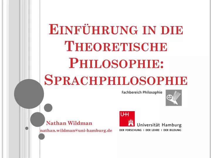 einf hrung in die theoretische philosophie sprachphilosophie