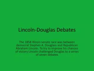 Lincoln-Douglas Debates